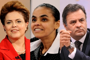 dilma, marina e aercio