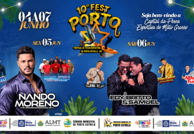 10º FestPorto divulga programação artística e promete movimentar Porto Estrela neste fim de semana